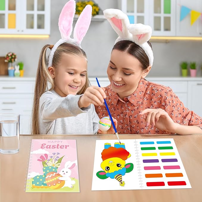 24 Water Coloring Books Party Favors -Toddler Easter Basket Stuffers Crafts Gifts, Mini Coloring Books Bulk for Kids Boys Girls Classroom School Activity easter Basket Goodie Bag Fillers (Easter A)