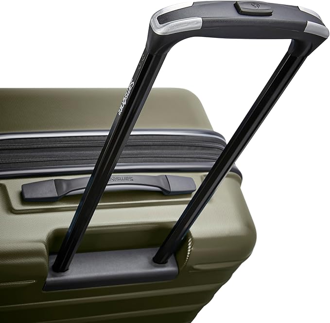 Samsonite Omni 2 Hardside 3 Piece Set - Includes Global Carry-On, Medium, & Large Checked Suitcases - 360° Dual Spinner Wheels - Integrated TSA Lock & Expansion - Amazon Exclusive - Vita Olive