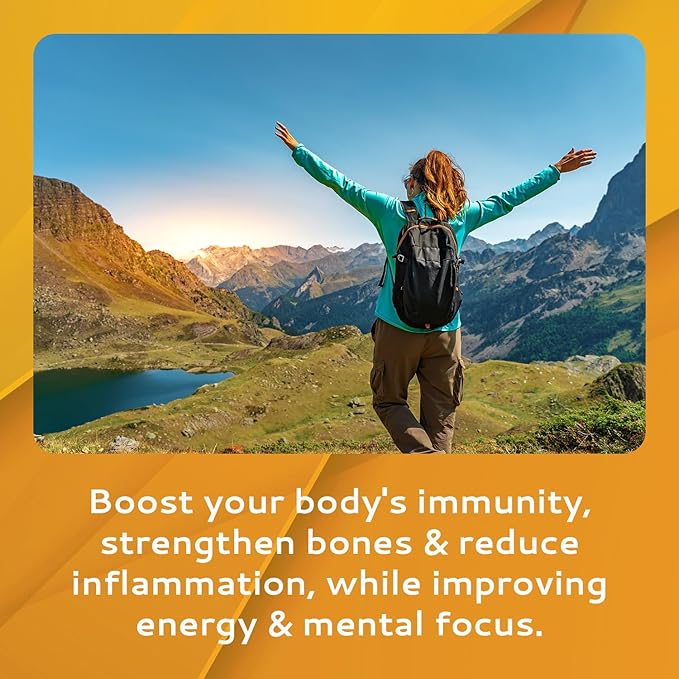 Vitamin D3 Strips 30 Pack| 2000 IU Oral Dissolvable D3 Vitamin Strips | Peppermint Flavor Melts on Your Tongue in 30 Seconds | Boost Immunity & Enhance Mental Focus with Vitamin D3 2000