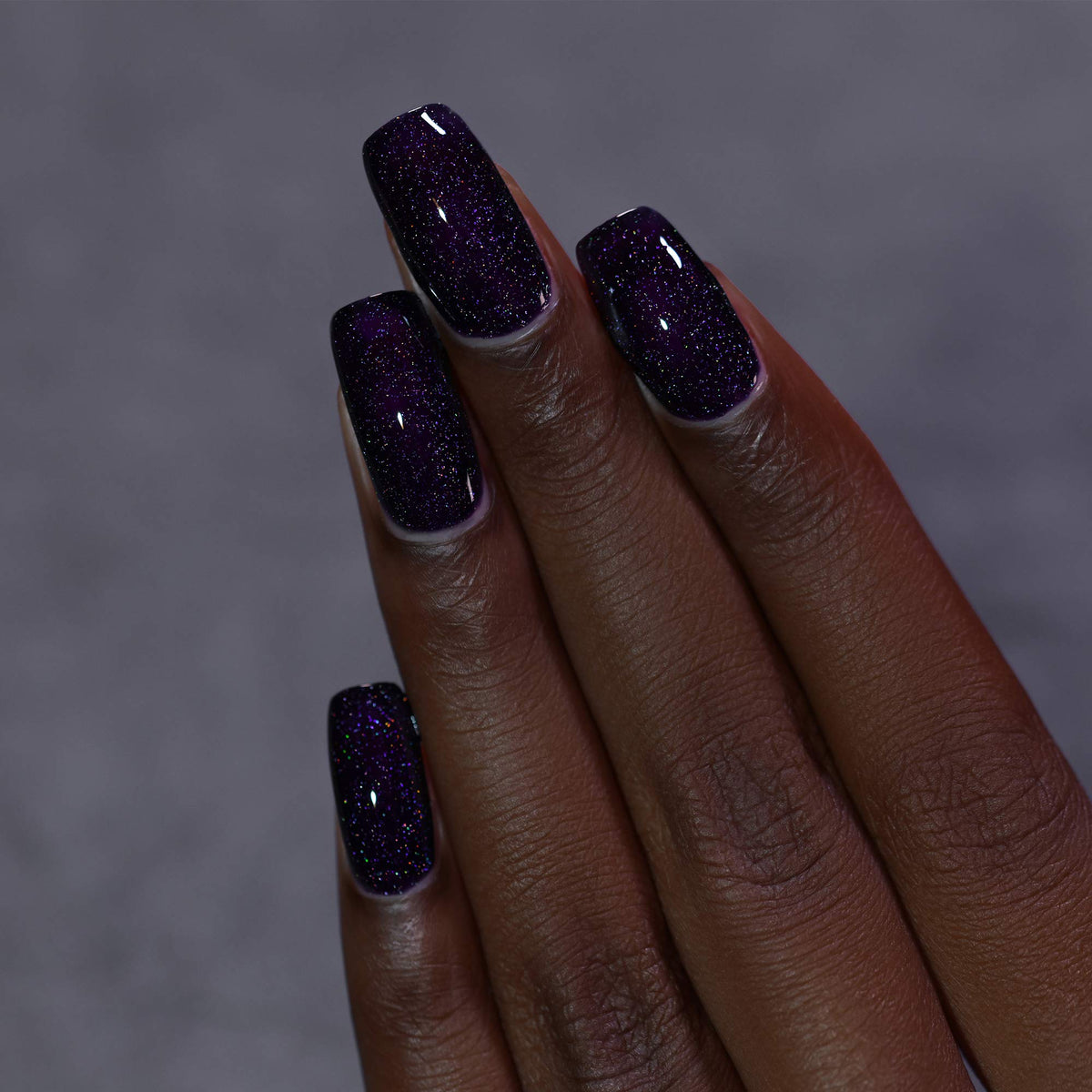 ILNP Annabelle - Striking Blackened Eggplant Purple Holographic Nail Polish