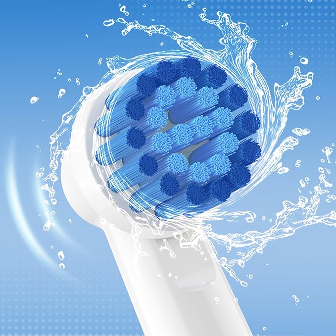 THISONG Sensitive Replacement Brush Heads for Braun Electric Toothbrush, Soft Bristles Provide A Comfortable and Gentle Brushing Experience for Sensitive Gums, Pack of 8