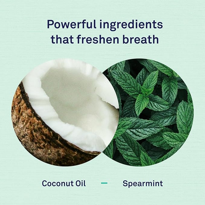 Petpost | Toothpaste for Dogs - Coconut Oil and Baking Soda Based Dental Gel That Naturally Eliminates Bad Breath - Dirt, Gunk, and Tooth Buildup Gone - Mint Flavor 4 oz.