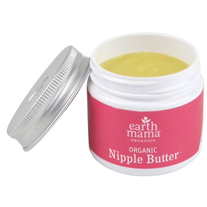 Earth Mama Organic Nipple Butter - 2 fl oz - Lanolin-Free Nipple Cream - Safe, Soothing Balm for Breastfeeding - Postpartum Essentials for Nursing