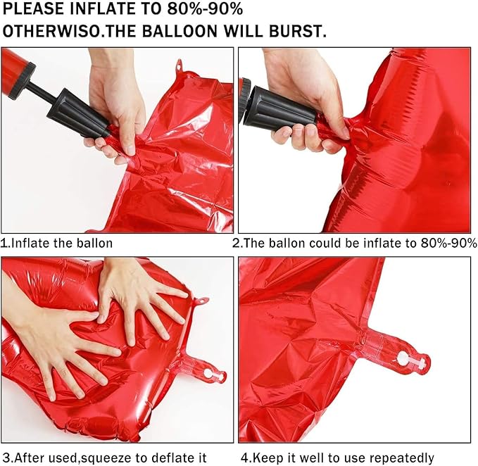40 Inch Red Number 6 Balloon Large Red Foil Balloon Red 6 Balloons Mylar Helium Balloon for 6th Birthday Party Decorations Girls Boys Baby Shower Wedding Anniversary Decoration
