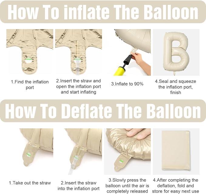 Cream HOME Balloons,40 Inch Welcome HOME Letter Balloon Beige for Housewarming Homecoming Party Decorations