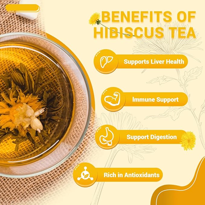 Dandelion Leaf & Root Herbal Tea-Caffeine-free herbal tea，No Sugar，100 Teabags