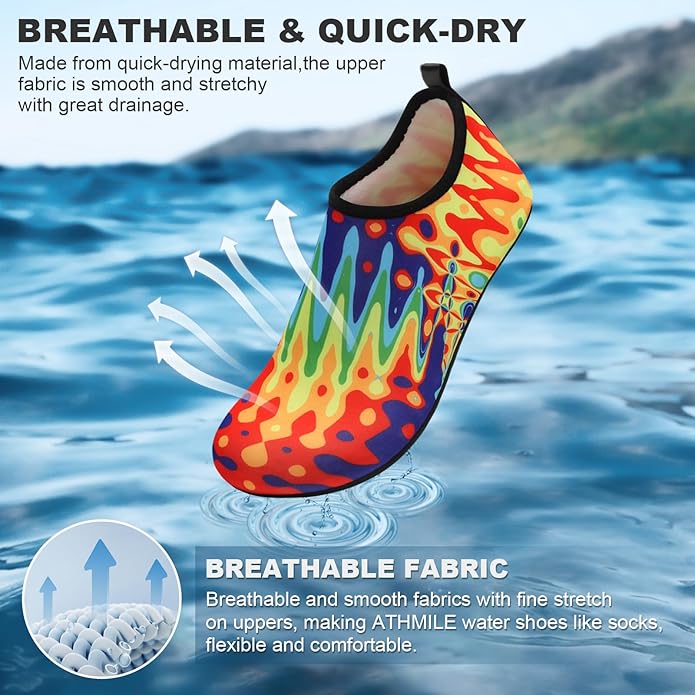 Water Shoes for Women Men Quick-Dry Aqua Socks Swim Beach Barefoot Yoga Exercise Wear Sport Accessories Pool Camping Must Haves Adult Youth Size