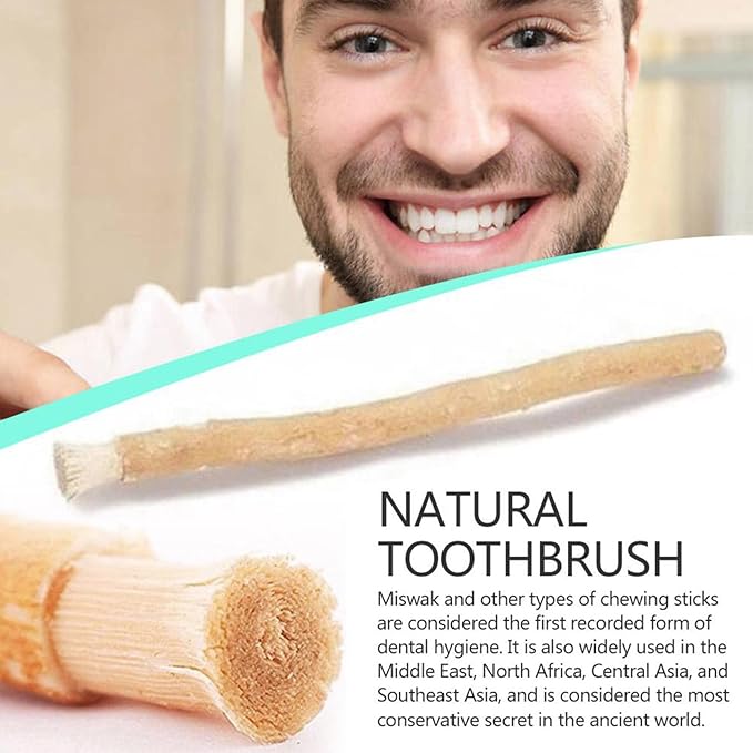 Teeth Cleaning Stick - Natural Toothbrush, Plant-Based Cleaner, Freshening Mouth Care Tool, Eco-Friendly Whitening Solution | for Morning Routine, Work, and Travel
