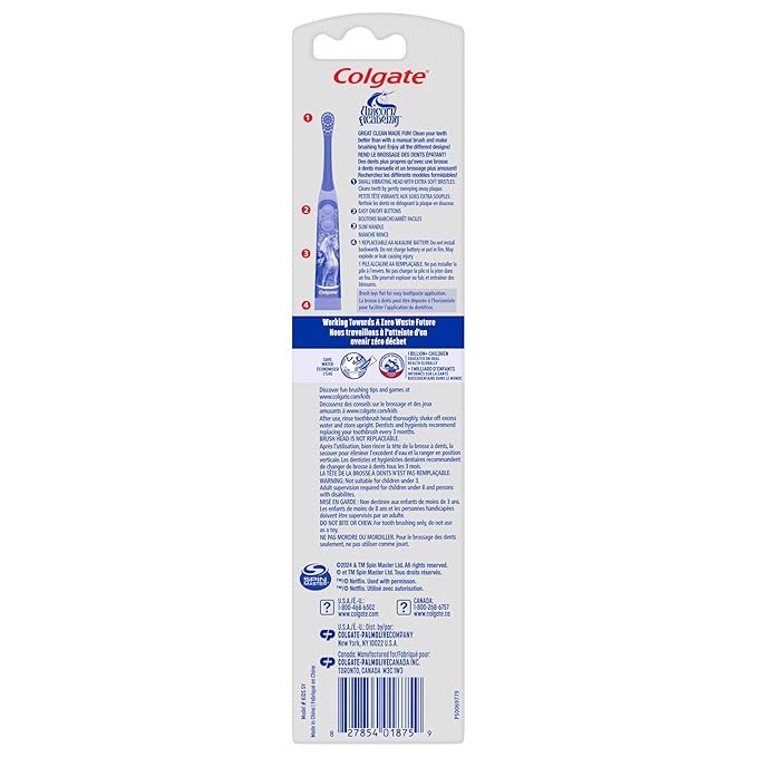 Colgate Kids Battery Powered Unicorn Toothbrush, 1 Ct