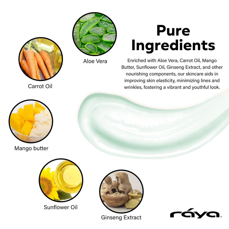 Raya Collagen-Elastin Cream (401) | Nourishing and Moisturizing Facial Treatment for Dry Skin | Helps Reduce Fine Lines and Wrinkles | Calms, Tones, Refines, and Firms