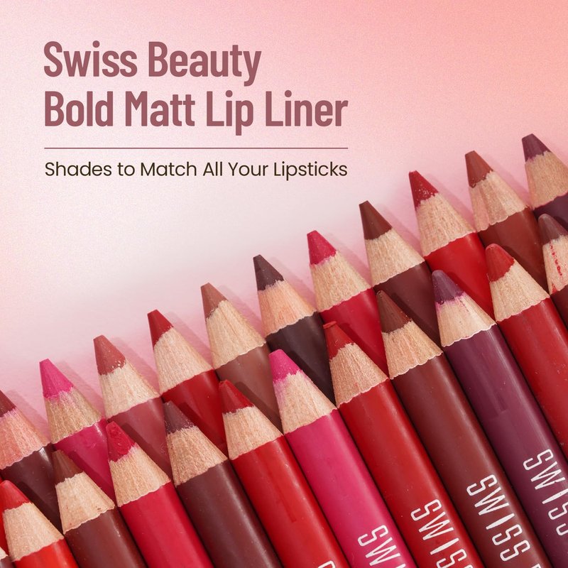 SWISS BEAUTY Bold Matt Lip Liner | Long-lasting |Matte Finish | Non-drying | Shade-03, 5gm