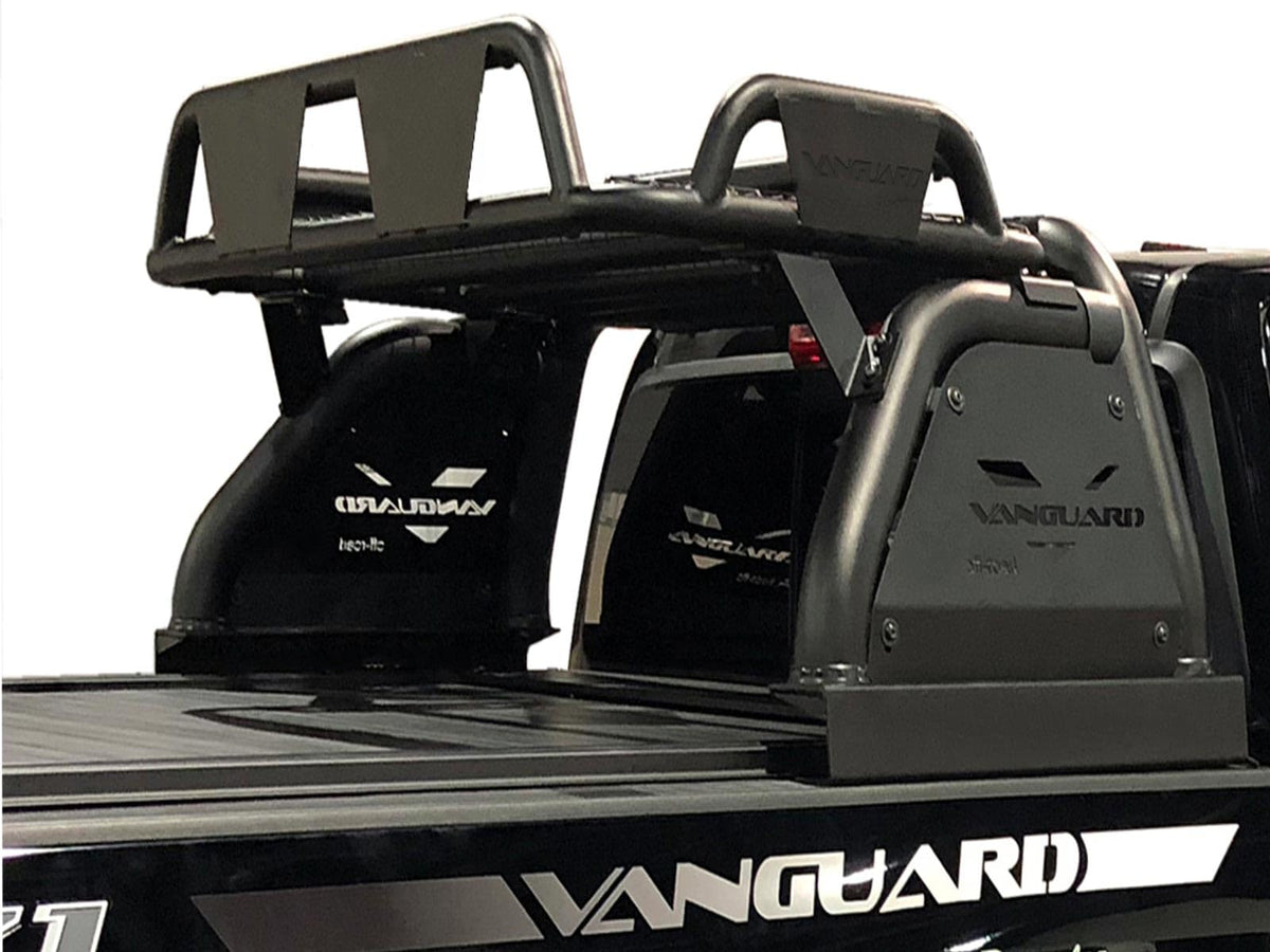 Vanguard Black Powdercoat Raven Bed Bar 2.5in Cube LED Light Kit | Compatible with 07-25 Half-Ton Trucks