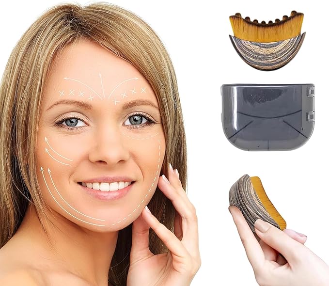 Lymphatic Drainage Massager Lymphatic Contour Face Brush Double Chin Reducer Lymphatic Drainage Brush