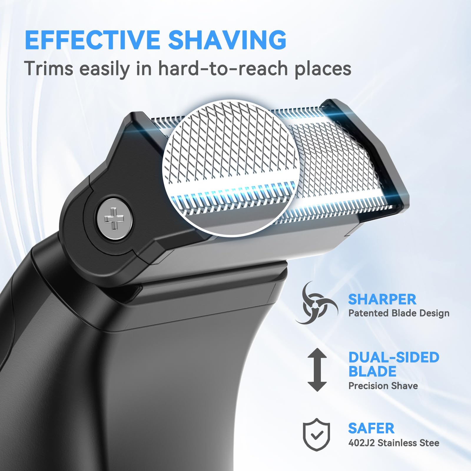 Manscape Mens Body Hair Trimmer Pubic, Groin & Ball Electric Shaver kit