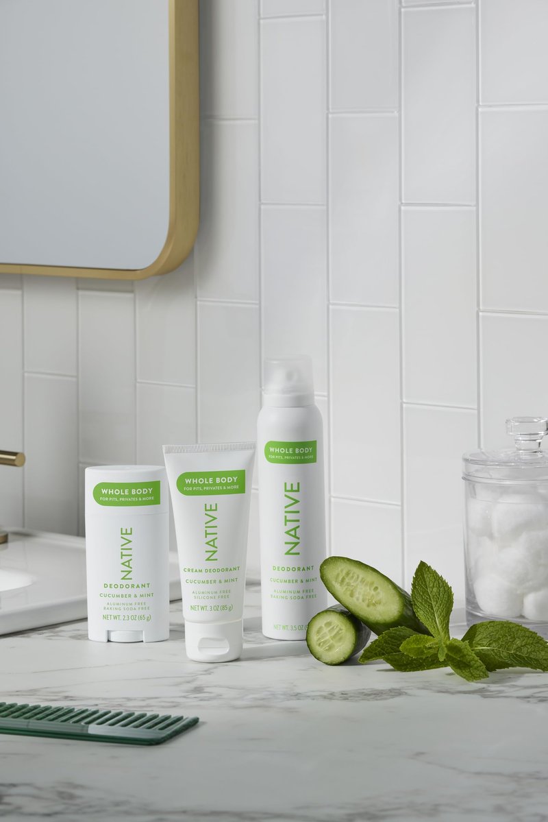 Native Whole Body Deodorant Cream Contains Naturally Derived Ingredients, Deodorant for Women & Men | 72 Hour Odor Protection, Aluminum Free with Coconut Oil and Shea Butter | Cucumber & Mint
