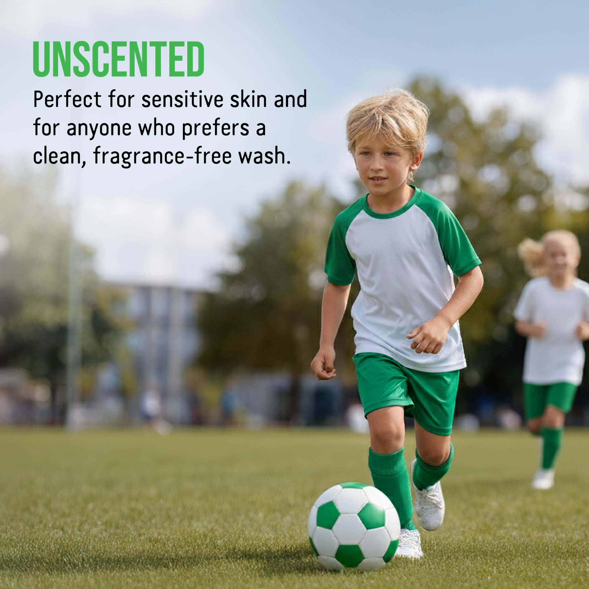 Rockin' Green Laundry Detergent, Plant based, All Natural Laundry Detergent Powder, Vegan and Biodegradable Odor Fighter, Safe for Sensitive Skin (Active Wear 120 Loads - Unscented)