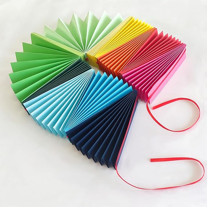 Rainbow Paper Fan Garland - Paper Fan Garland Party Decorations - Perfect for Birthday Parties, Holiday Decorations, Family Gatherings, Weddings and More(Rainbow)