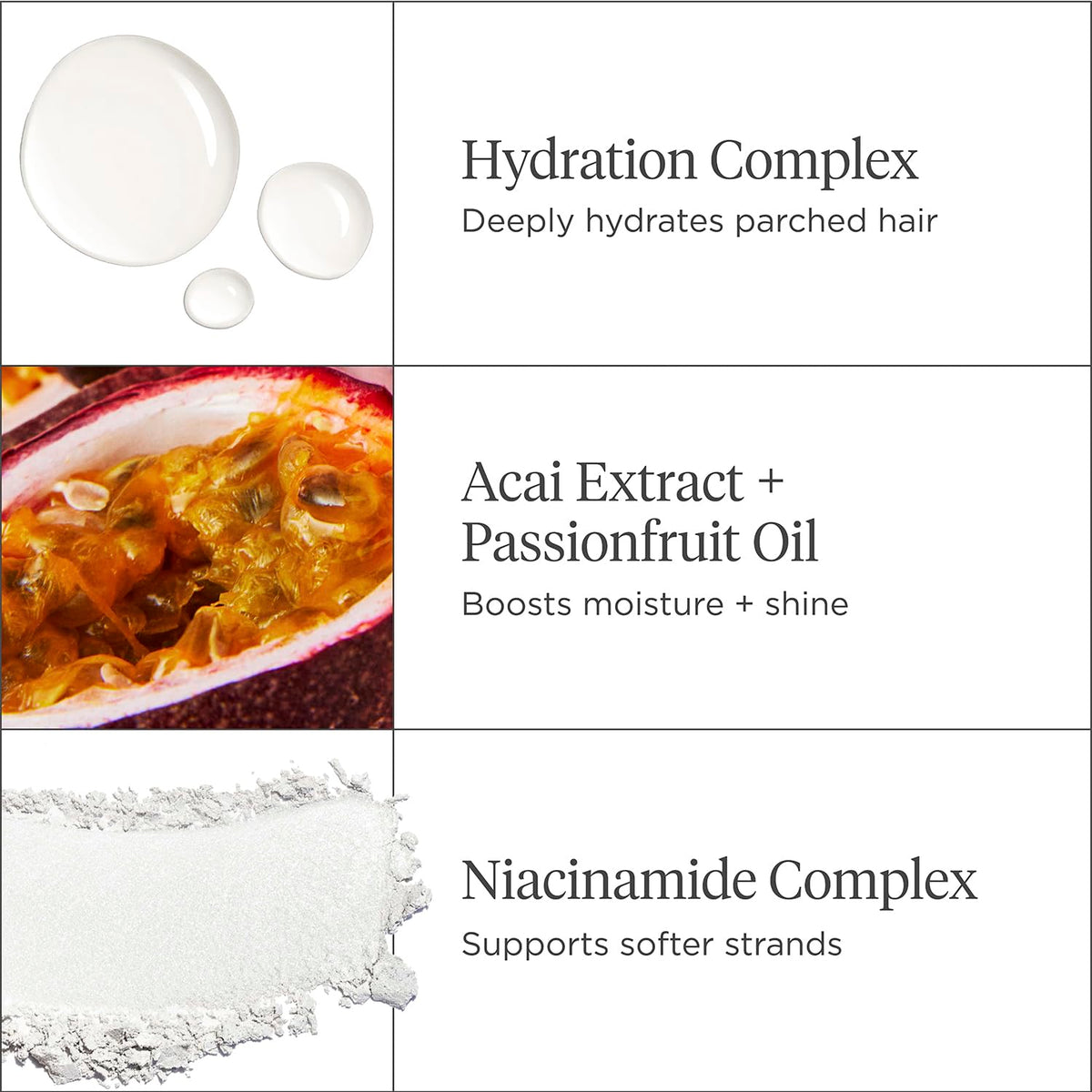 Briogeo Superfoods Acai + Passionfruit Lightweight Hydration Hair Mask – Deep Conditioner for Fine Hair, Boosts Shine & Softness, Weightless Moisture, Vegan & Cruelty-Free