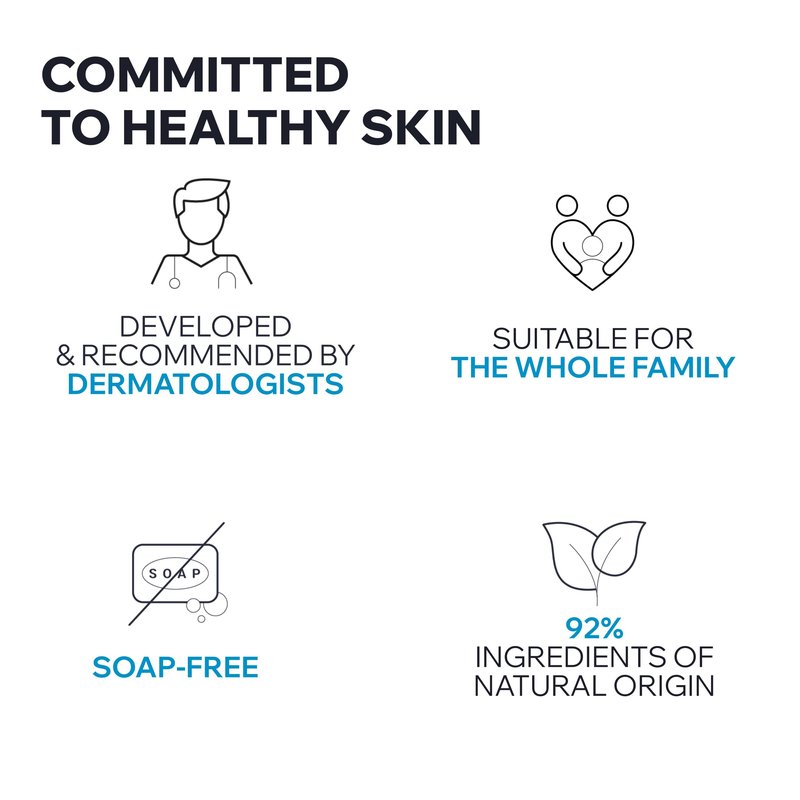 Uriage Daily Moisturizing Cleansing Cream With Shea Butter, 2-In-1 Body Wash: Cleanses & Nourishes, Fresh & Cocooning Perfume, Face, Body & Hair, Soap-Free, Physiological Ph