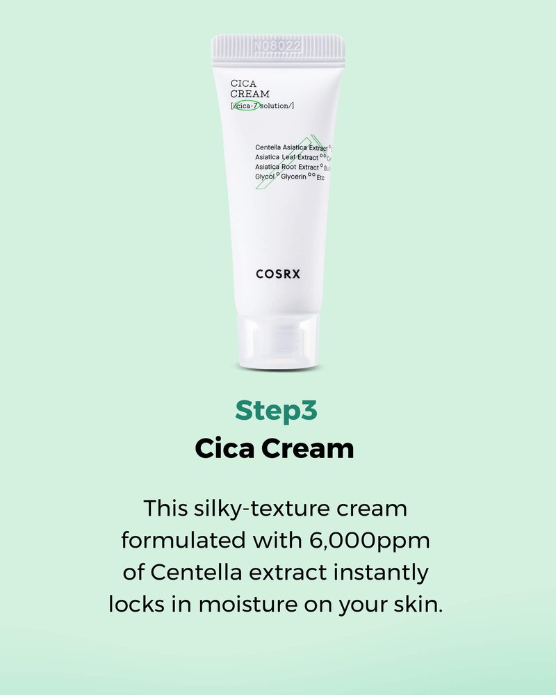 COSRX CICA Relief Kit, Toner, Serum, Cream with Centella Asiatica, Sensitive Skin, Soothing, Moisturizing, Travel Size Set, Gift Set, Korean Skin Care, Not Tested on Animals, Paraben Free