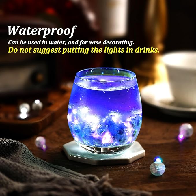 50pcs LED Purple Balloon Light, Round Led Mini LED Lights for Paper Lantern Balloon Indoor Outdoor Party Event Fun, Birthday Party Wedding Decoration Supplies