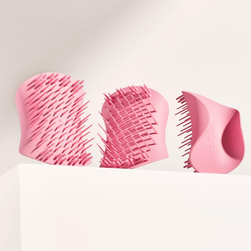 Tangle Teezer Scalp & Shampoo Hairbrush, to Exfoliate, Massage, and Cleanse, for All Hair Types, Pretty Pink
