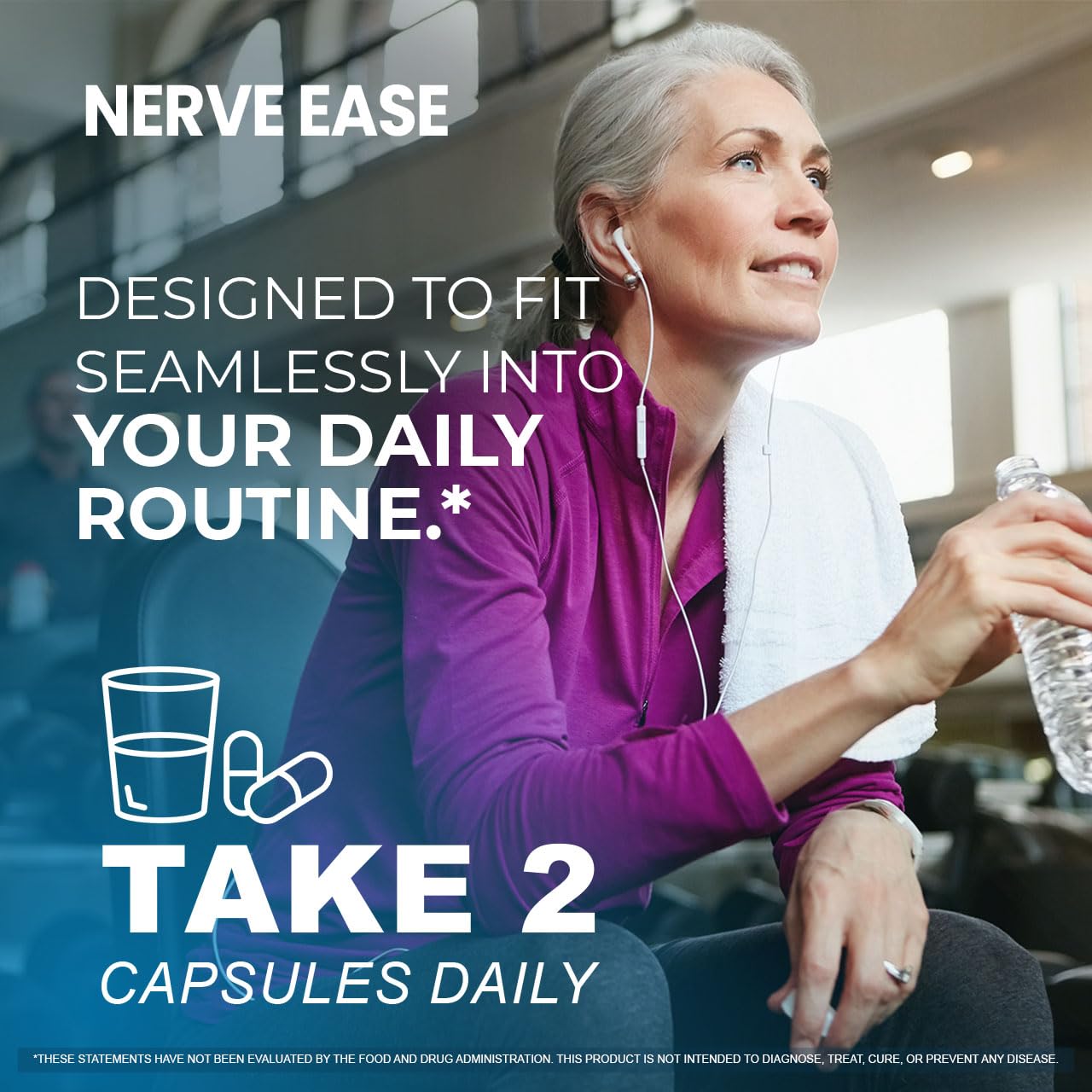 (3 Pack) Nerve Ease Capsules - Nerve Ease Advanced Nerve Support Pills, NerveEase Support Maximum Strength All Natural Premium Formula for Overall Health & Wellness, 180 Capsules for 3 Months