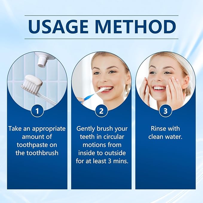 Hydroxyapatite Toothpastes for Enamel Protection and Tooth Strengthening, Fluoride-Free Formula for Sensitive Teeth, Gentle and Effective Formula, Gentle Mint, Fresh Breath (1PCS)