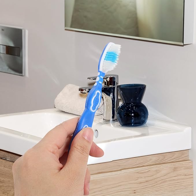 HAMPPLIES 10Pcs Small Soft Bristle Manual Toothbrushes Short Handle Portable Prison Use Oral Care Brushes for Personal Hygiene