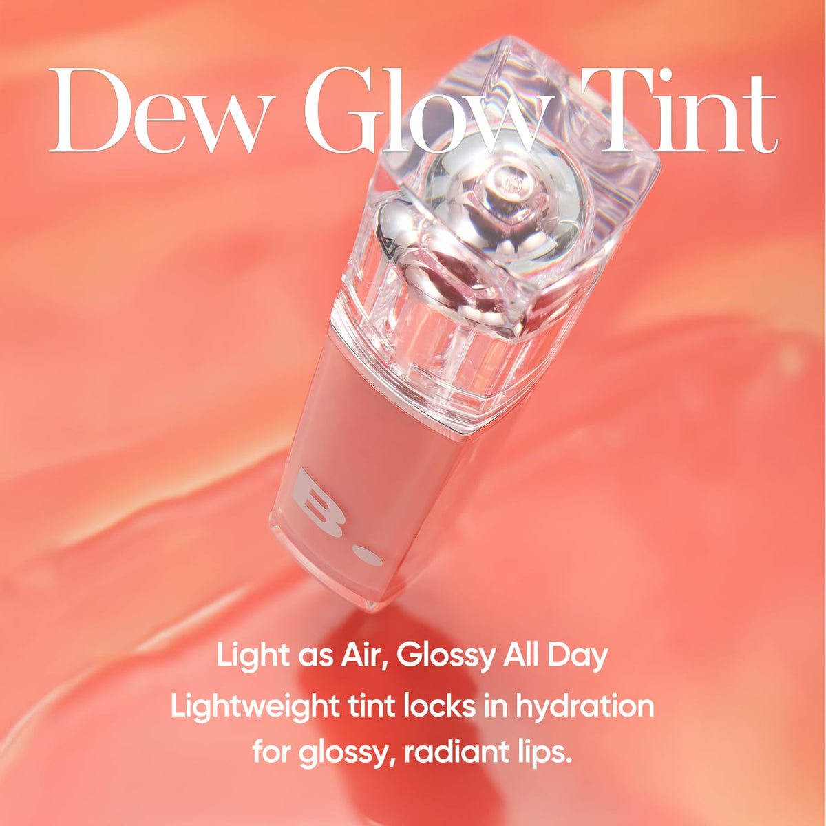 BANILA CO Dew Glow Tint | Hydrating Lip Tint with Dewy Gloss Finish | Lightweight Tint for Moisture-Rich, Naturally Plumped Lips (3.8g / 0.13 oz), BE02 Blush
