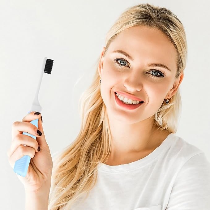6Pcs Foldable Toothbrush Set with Soft Bristles, Portable Travel Toothbrush for Camping and Personal Oral Care, Compact Folding Handle for Adults Random Color Random Color