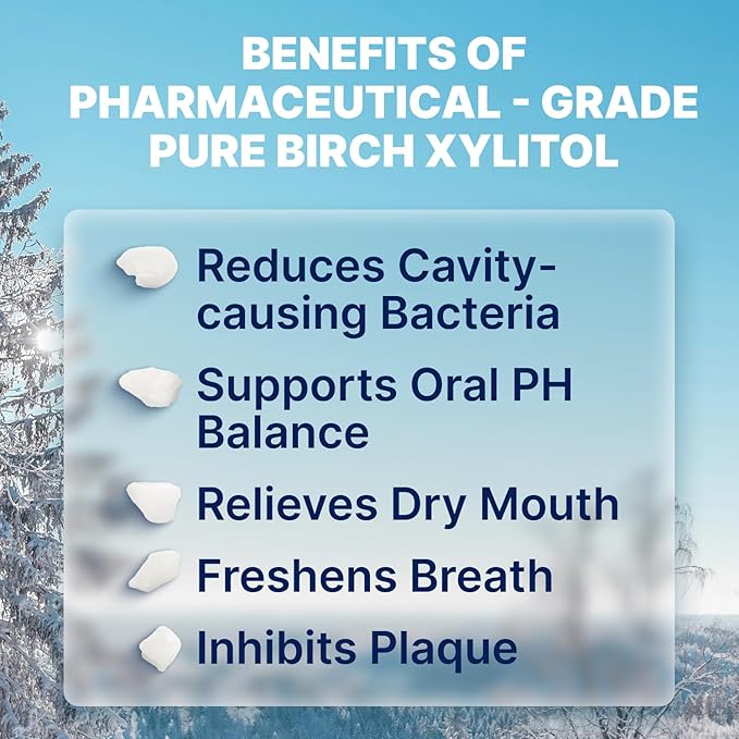 Peppermint KETO Xylitol Candy Chips - SNØ 1.5oz Tin - Sugar-Free Candy With Only 2 Ingredients | Low Carbs, Diabetic-Friendly, Non-GMO, Vegan, GF & Kosher | Purest candy in the world!