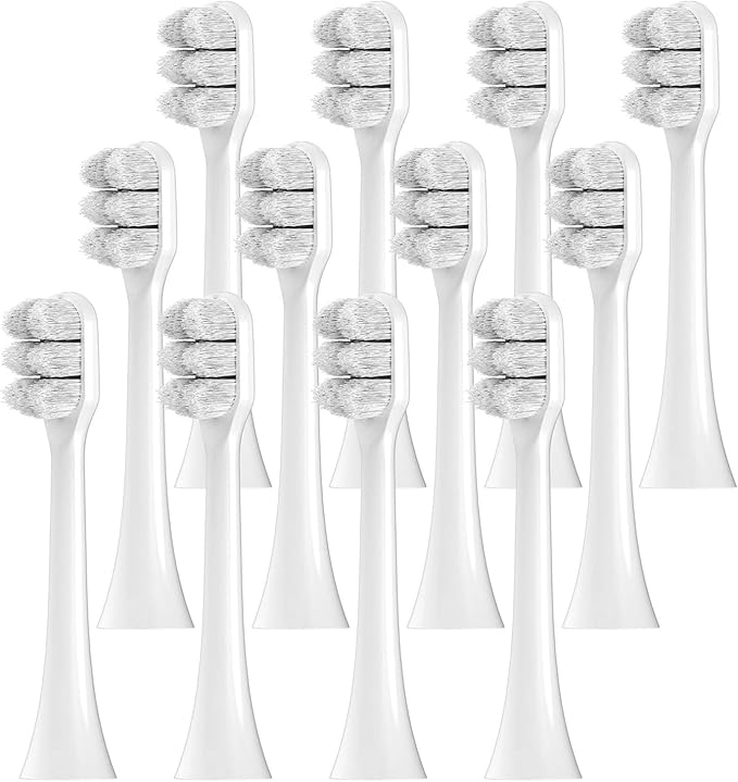 Ultra Soft Replacement Toothbrush Brush Heads ，Compatibility for Philips Sonicare Electric(12 Pcs)