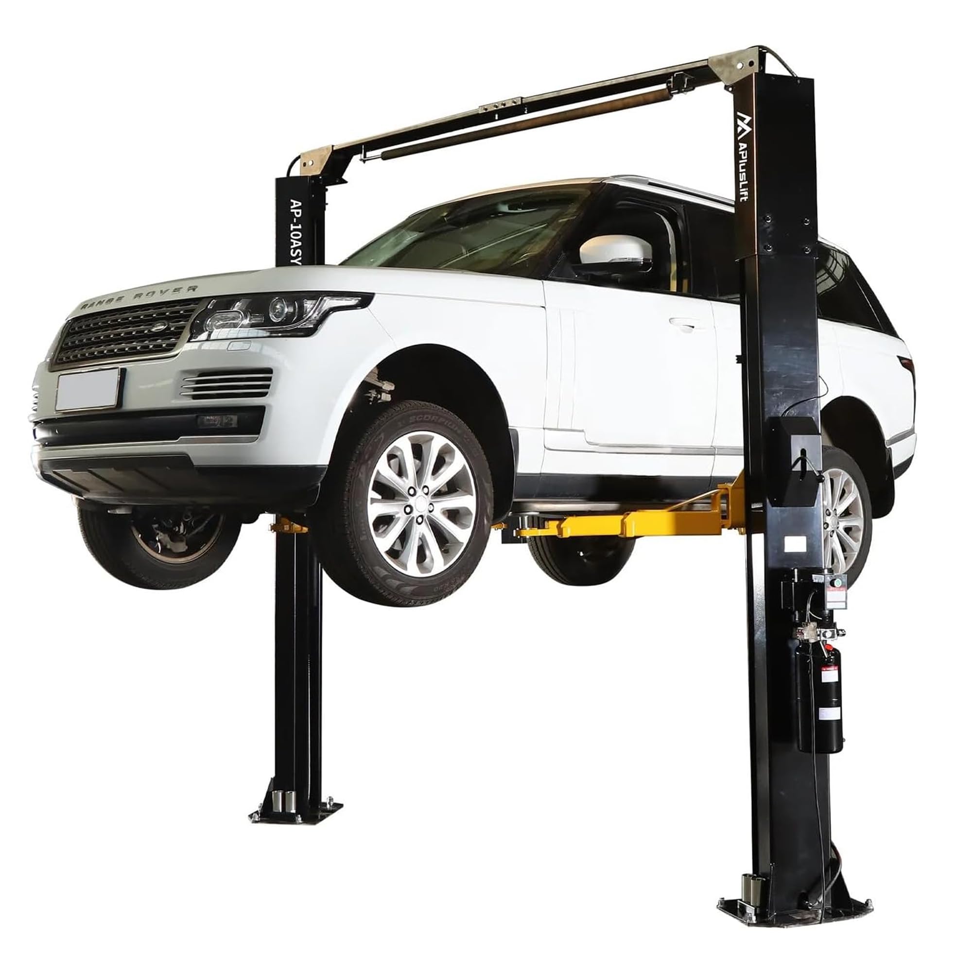 APlusLift 10,000LB 2-Post Overhead Symmetrical and Truly Asymmetrical Single Release Car Lift with 3 Year Warranty - HW-10ASY