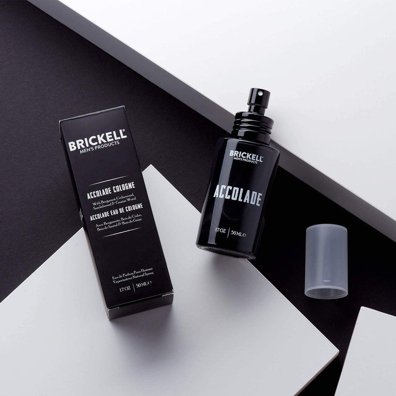 Brickell Men's Accolade Cologne for Men, Italian Bergamot, Cedarwood, Sandalwood, Lemon, and Guaiac Wood Scent, 1.7 Ounces