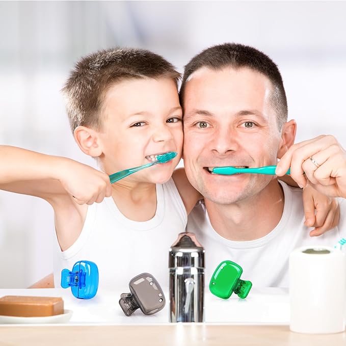6 Pack Toothbrush Covers Portable Toothbrush Protector Coverings Clips Tooth Brush Storage Head Cover Cap for Kids Bathroom Home Travel Tooth Brush Case