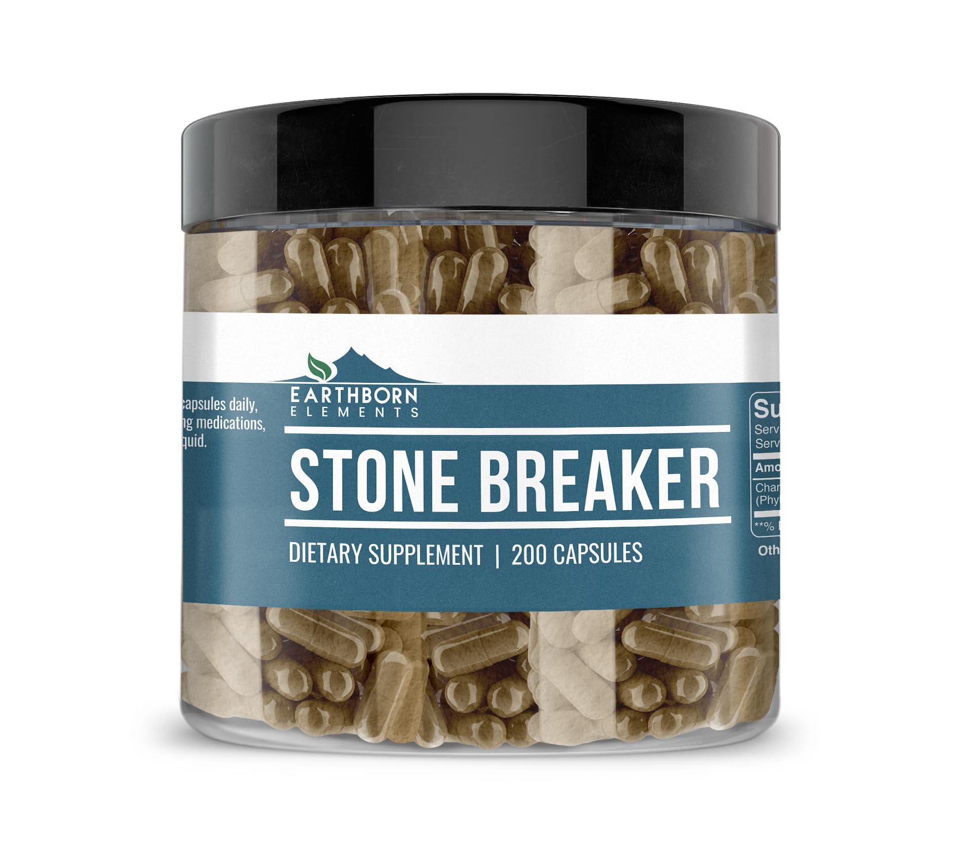 Earthborn Elements Chanca Piedra (Stone Breaker), 200 Capsules, Pure & Undiluted, No Additives