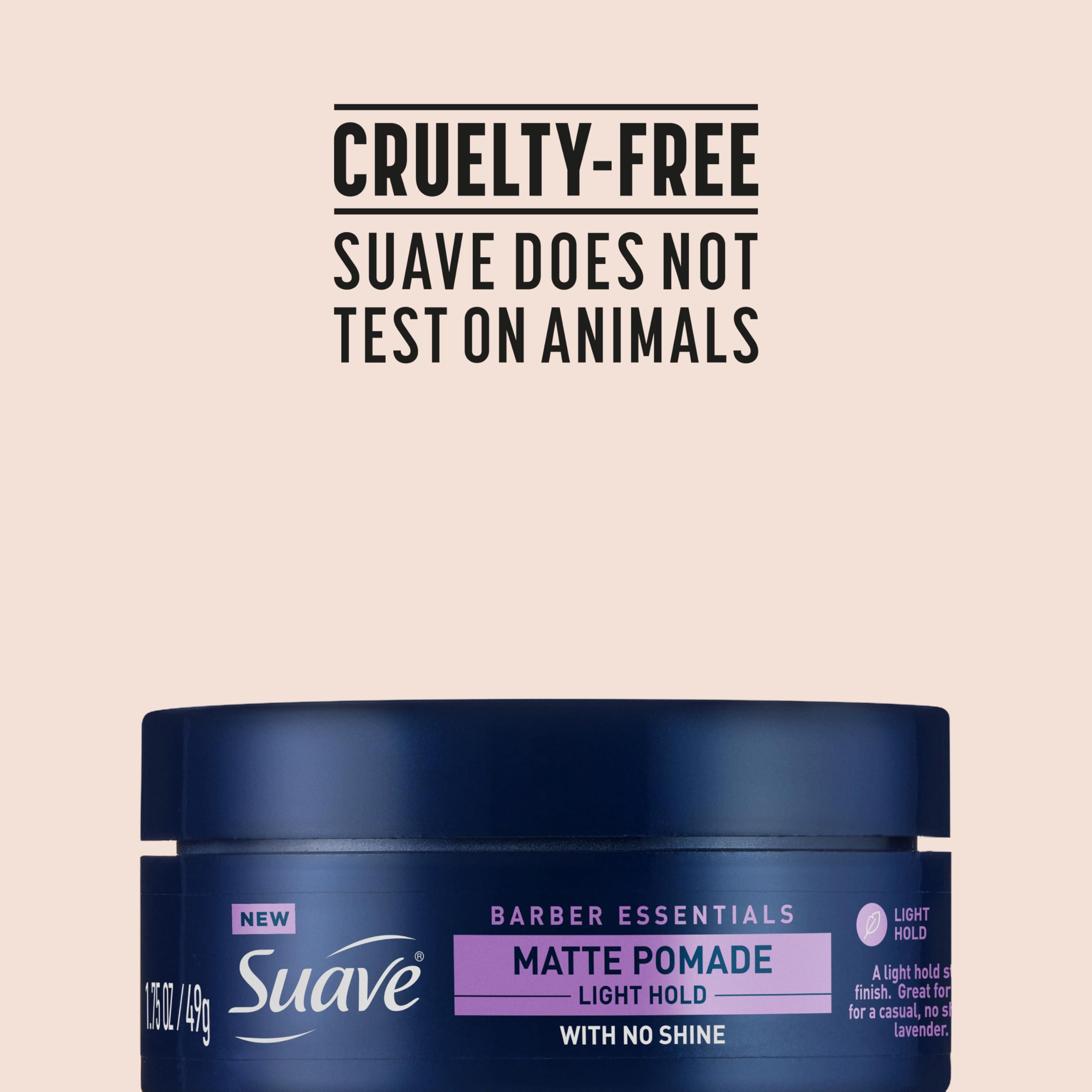 Suave Hair Pomade for Men Barber Essentials Styling, Light Hold and No Shine, For Enhancing Hair Shape and Reducing Frizz, 1.75 oz