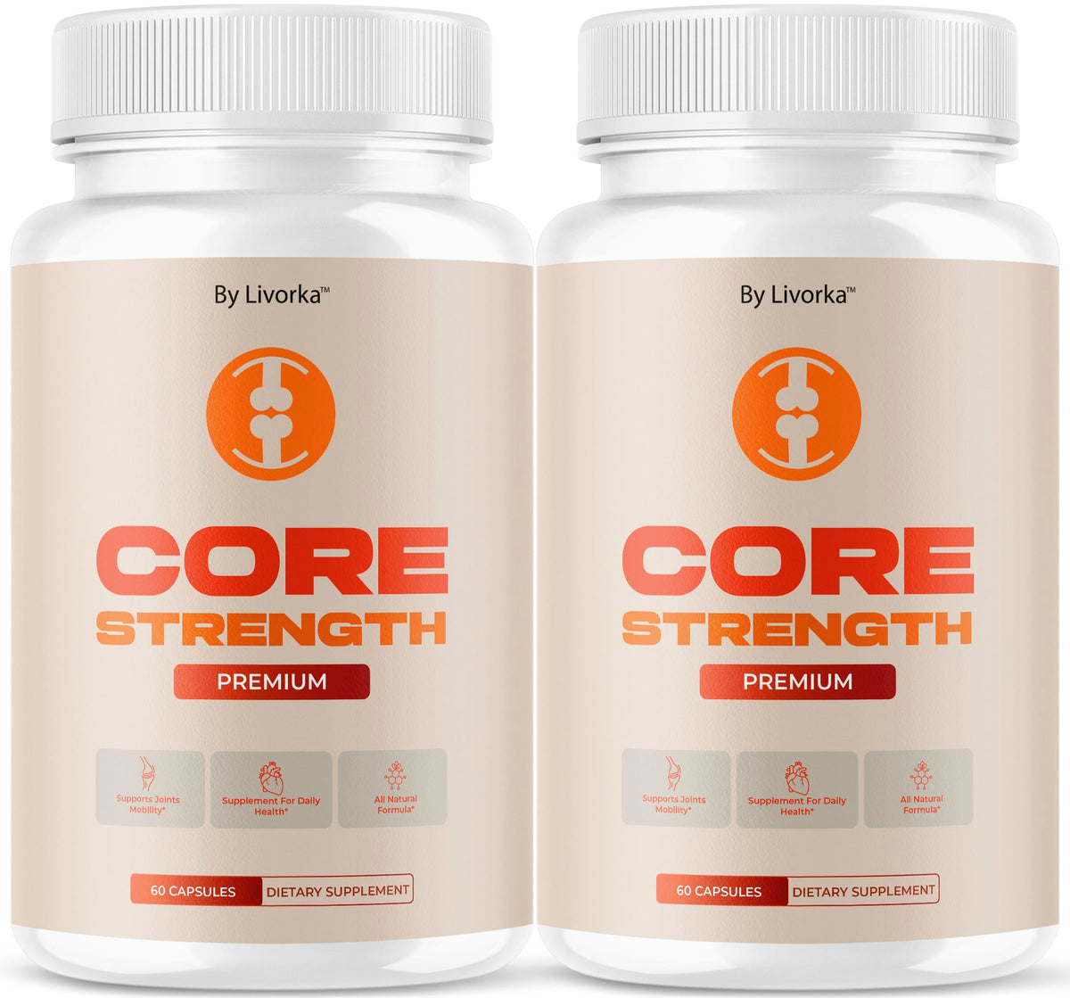 (2 Pack) Core Strength - Core Strength Supplement for Joint Support Capsules Advanced Formula, Daily CoreStrength Pills Daily Premium Natural for Overall Health & Wellness, 120 Capsules for 2 Months