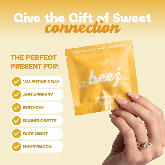 BJ Gummies, by BEEJ. Oral Sex Candy for Couples. (Dreamsicle)