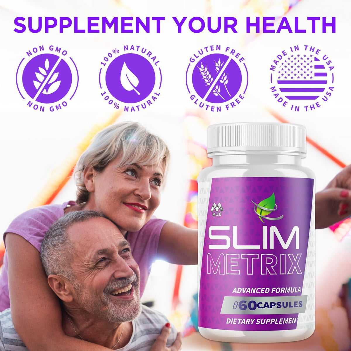 Slim Metrix Capsules, Official Slim Metrix Pills with All Natural Ingredients, Advanced Weight Management and Wellness Support Supplement,Maximum Strength Healthy Lifestyle Vitamin Pills (60 Capsules)