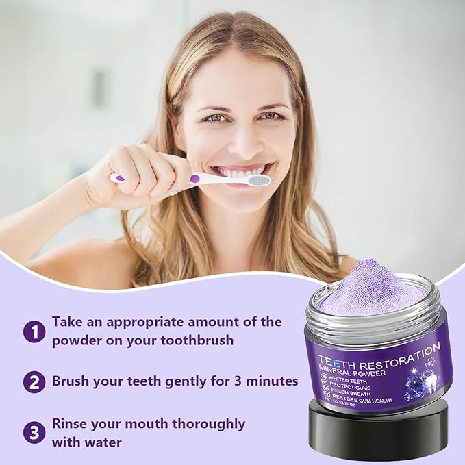 Teeth Restoration Mineral Powder, Oral & Teeth Care Mineral Powder, Effective in Strengthening Tooth and Gums