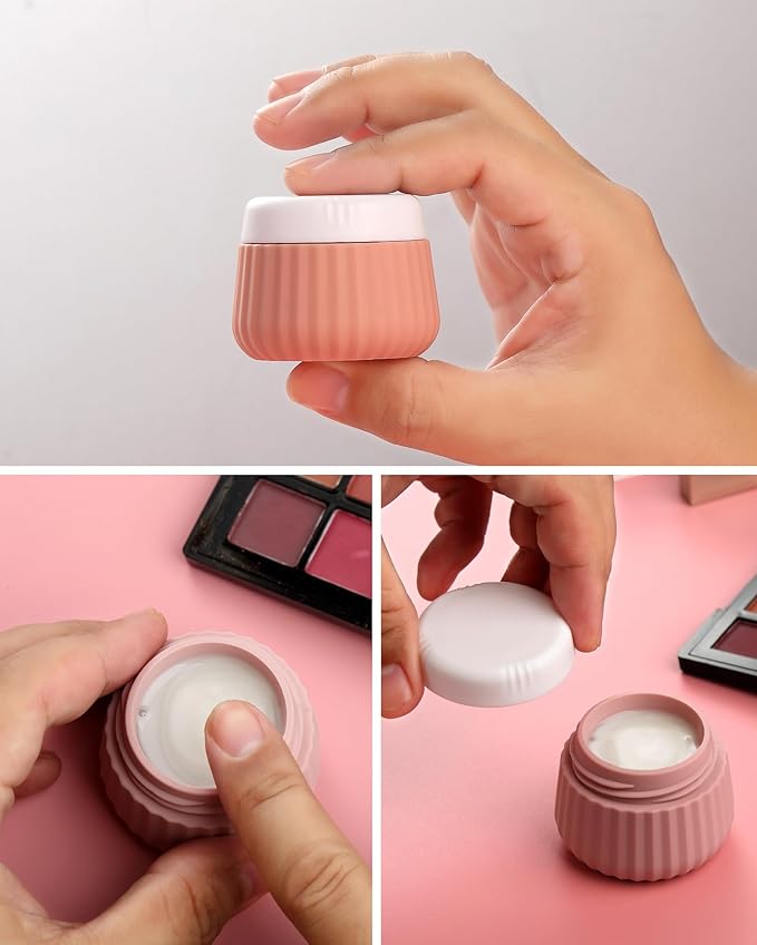 Travel Bottles - 8 Pack, TSA Approved 3 oz Travel Containers for Toiletries, Clear Bag, Leak Proof Silicone Squeezable Essentials Jars