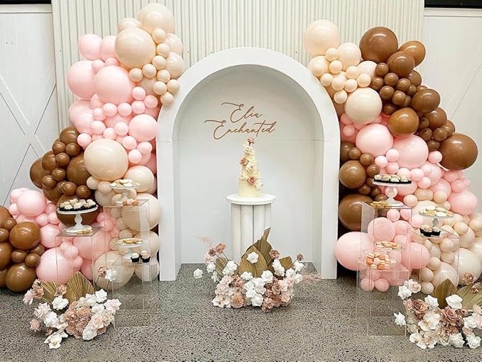 Double Stuffed Blush Balloons Different Sizes 18In 12In 5In Nude Balloon Garland Kit Pastel Cream Peach Latex Balloon Arch For Birthday Wedding Baby Bridal Shower Gender Reveal Bachelorette Supply