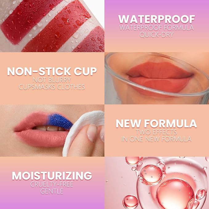 Jolilab Lip Stain Masque,Wipe Off Lip Tint,Waterproof,Transfer proof,Highly Pigmented,Ultra Long Lasting Lip Stain Peel off Makeup With Matte finish for All-day Wear.(#03 CLASSIC ROSE)