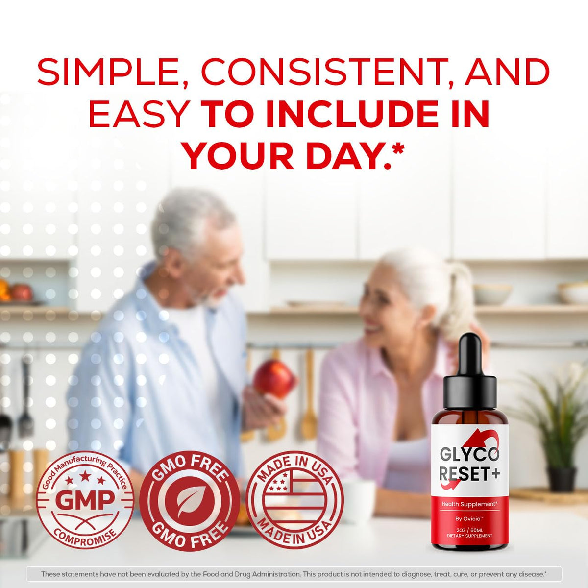 (3 Pack) Glyco Reset Drops - Official GlycoReset Oral Liquid Drop Advanced Premium Formula Support Maximum Strength, Natural Ingredients Vitamins for Overall Health & Wellness, 3 Bottles for 3 Months