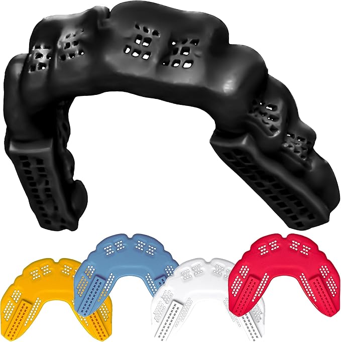 Braces Mouthguard, Bulletproof: World’s Thinnest & Strongest Sports Mouth Guard for Braces! Wrestling Football Basketball Hockey Rugby Lacrosse BJJ MMA Boxing Mouthpiece. Adult Youth Kids Mouth Piece