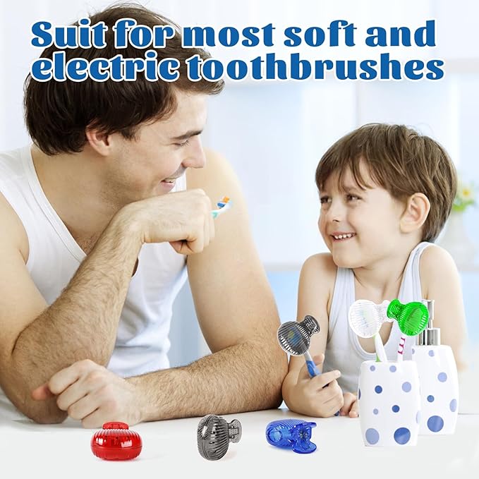 UCEC Toothbrush Caps, Toddler Electric Toothbrush Cover for Travel, Camping, Bathroom, School, Business - 8 Pack