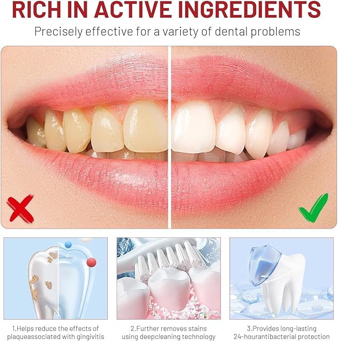 2PC SP-10 Probiotic Whitening Toothpaste – Fresh Breath, Deep Cleaning, Stain Removal– Natural Formula