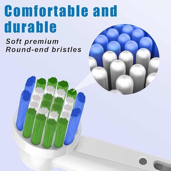 Replacement Toothbrush Heads Compatible with Oral B Braun, 12 Pack Professional Electric Toothbrush Heads Compatible with Oral B Pro 1000, 500, Smart 1500